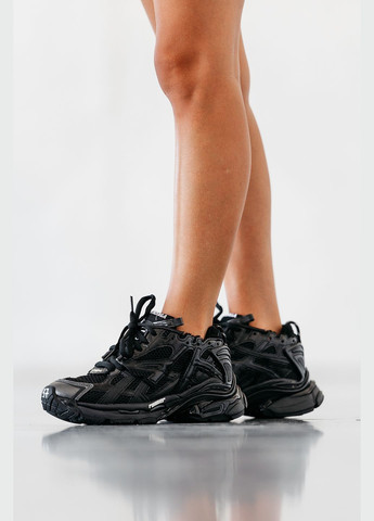 Кроссовки женские Balenciaga Runner black | Баленсиага Ранер черные No Brand чёрные демисезоны (315683594)