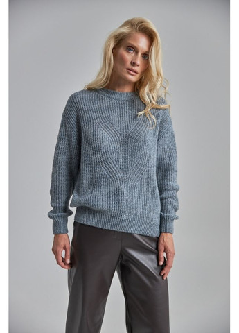 Сірий демісезонний м’який джемпер з високим вмістом вовни (2894) Triko Bakh