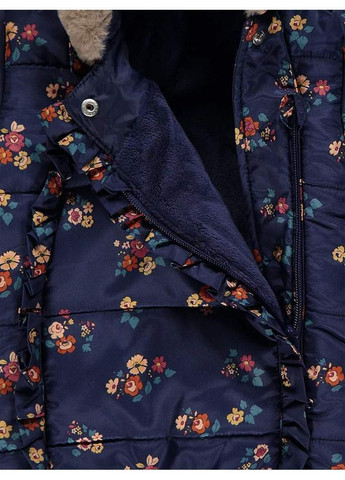 Комбінована демісезонна кобінезон зимовий navy floral snowsuit George 6008~01