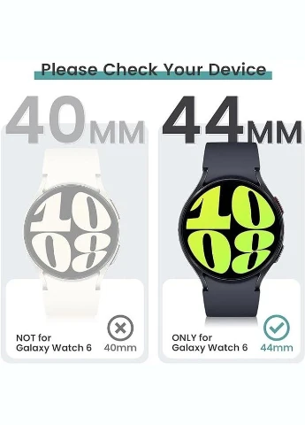 Набір захисних чохлів зі склом 4 шт для Samsung Galaxy Watch 6, 40 мм (крім чорного) Wowstrap (302392717)