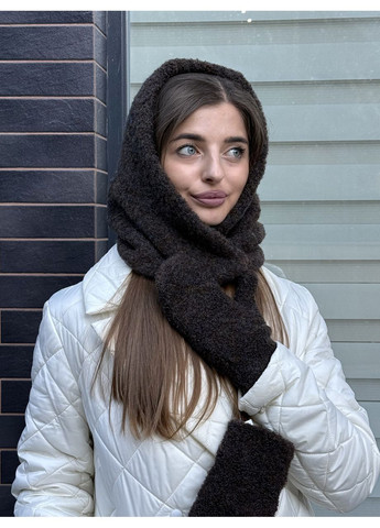 Капор женский капюшон букле светлый беж Odyssey (369934663)