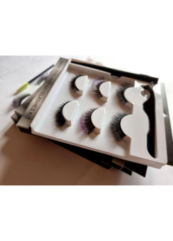 Наращивание многоразовые ресницы 3 пары Лисички + Маркер подводка для надевания Прозрачная Magnetic Lashes (366668450)