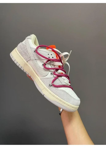 КРОСІВКИ ЖІНОЧІ NIKE SB DUNK LOW OFF WHITE GREY НАЙК СБ ДАНК БІЛІ No Brand білі демісезони (391958695)