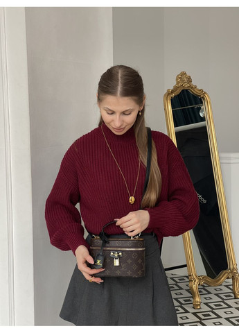 Сумка жіноча клатч Classic Lambskin коричневий без ланцюжка No Brand (369934882)