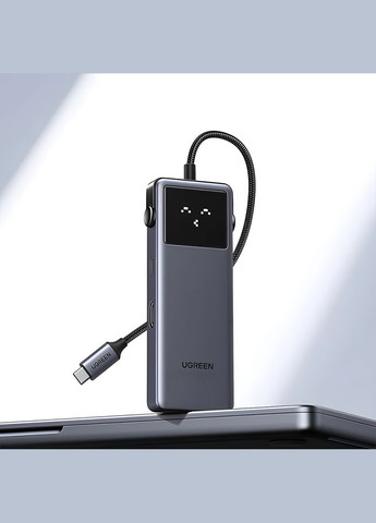 USB Хаб QPai Pro 5 в 1 HDMI 4K @ 60Hz PD100W док-станція Ugreen (327400372)