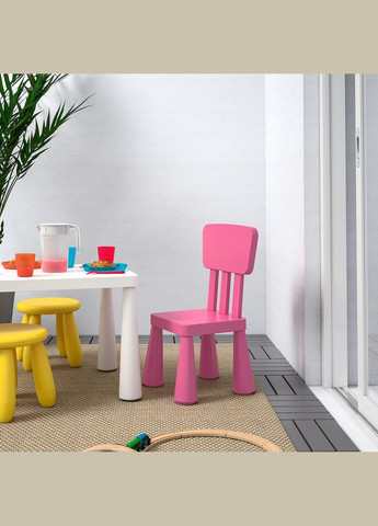 Дитяче крісло ІКЕА MAMMUT рожевий (80382321) IKEA (267902820)