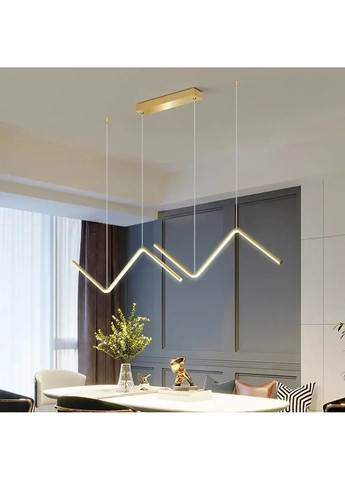 Світлодіодна люстра Австрія PJ820 (90х11см) Золотиста No Brand (331639962)