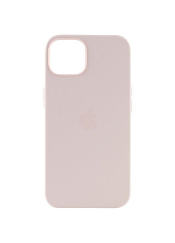 Чехол Silicone case (AAA) с Magsafe и анимацией для Apple iPhone 15 (6.1\") Бледно розовый Epik (372499702)