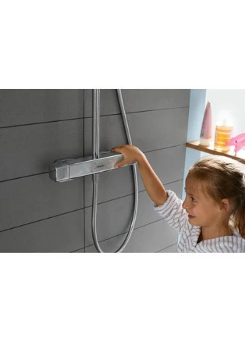 Душевая система с термостатом CROMA, хром, прямоугольная Hansgrohe (401879509)