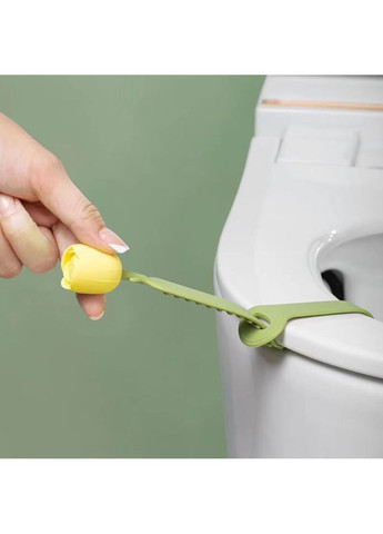 Додаткова ручка на унітаз Тюльпан SU896514 Жовтий/Зелений No Brand (368566368)
