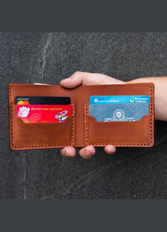 Класичний шкіряний гаманець Casual коньяк SD Leather (351390734)