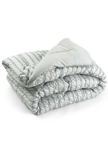 Набір ковдра 172х205 + 2 подушки 50х70 силіконовий Grey Braid Руно (372448517)