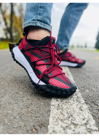 Комбіновані Осінні кросівки чоловічі nike acg mounth low red найк асж маунс No Brand