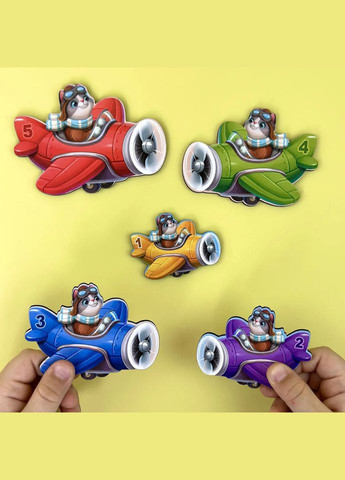 Деревянный детский сортер "Самолеты больше - меньше" (ПСД299) PSD299 Ubumblebees (343964881)