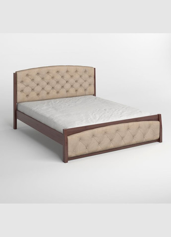 Двоспальне дерев'яне ліжко Мехіко /Аляска 23 (Бежевий) 160х200 см (MBG-11983) Mebigrand (368281320)