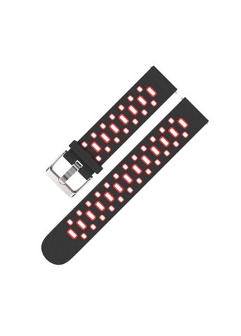 Спортивный ремешок Perfor Classic для часов Motorola Moto 360 2nd gen (42 mm ) - Black&Red Primo (333720091)
