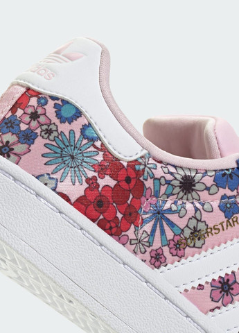 Розовые всесезонные кроссовки liberty london superstar ii comfort closure adidas