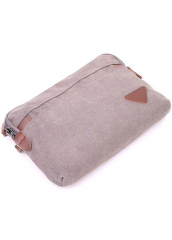 Мужская вместительная барсека с текстиля 21259 Серая Vintage (331907873)