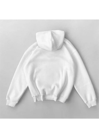 Мужская Худи Белая Однотонная Базовая Baza Seli No Brand (395643801)