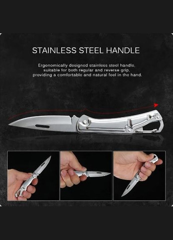 Кишеньковий складаний ніж із неіржавкої сталі з нековзною ручкою W XJXN (339077714)