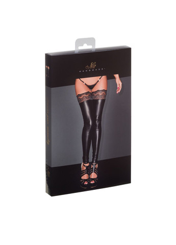 Панчохи F135 Powerwetlook stockings Noir Handmade (297587991)