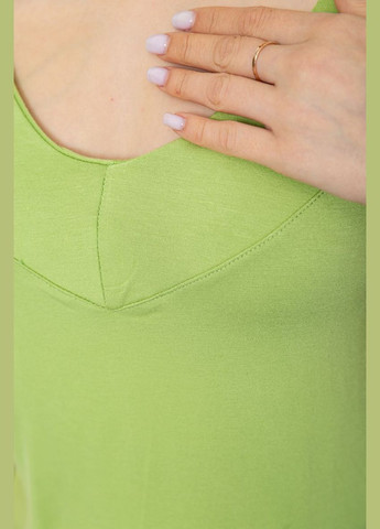 Світло-зелена літня футболка-топ жіноча, колір чорний, Ager