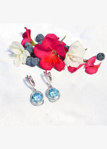 Сережки висюльки 7950 Maxi Silver (337133554)