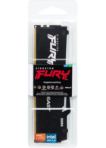 ОЗП DDR5 64GB 5600MHz FURY Beast RGB (KF556C36BBEA-64) Kingston (372465770)