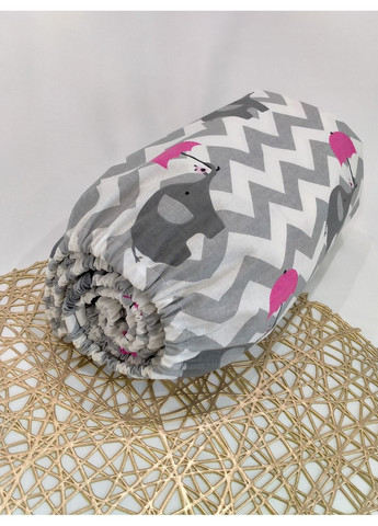 Простирадло на гумці в дитяче ліжечко, польська бязь, розмір 60*120 No Brand (370370098)