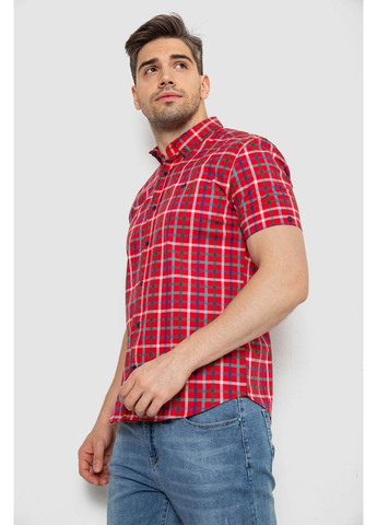 Сорочка чоловіча в клітку, колір червоний, 214R831 Ager (369971903)