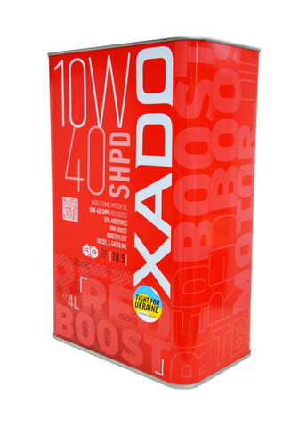 Моторное масло 10W-40 SHPD SL/CI-4 RED Boost 4 л (ХА 26249) XADO (367607831)
