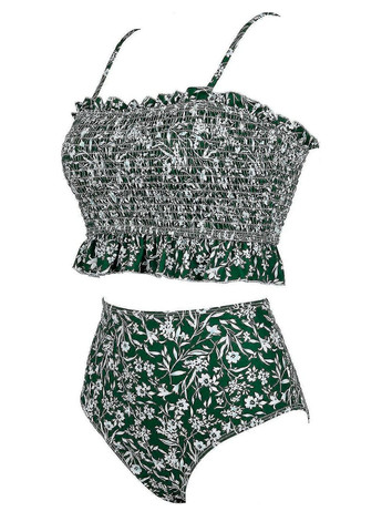 Зеленый летний женский раздельный купальник bikini set lily зеленый (8260) раздельный FS