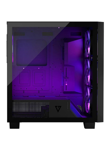 Корпус VOLCANO PERUN APEX ARGB MIDI BLACK 4x140mm fans USB 3.0x2+TYPE-C без БЖ ATX Modecom (314775179)
