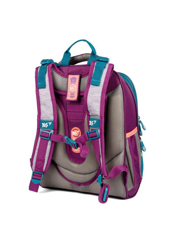 Шкільний рюкзак, каркасний, два відділення, дві бічні кишені, розмір: 38*30*15 см, бузковосірий Corgi Yes (293510915)