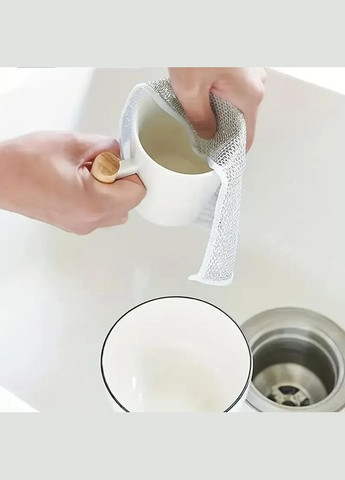 Набір 5шт металізованих серветок для миття посуду та овочів вузлова серветка-скребок China (323158499)