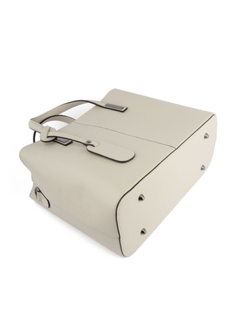 Сумка жіноча шкіряна ділова 03719 велика з 2 ручками бежева Virginia Conti (325615753)