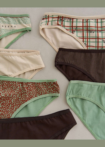 Набор женских базовых трусиков неделька - 7 шт. Nicoletta (303617365)