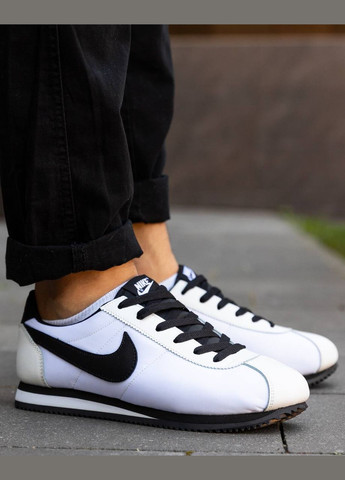 Чорно-білі Осінні чоловічі кросівки No Brand