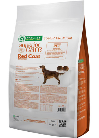 Сухий беззерновий корм для дорослих собак усіх порід із рудим забарвленням шерсті Superior Care Nature's Protection (364788217)