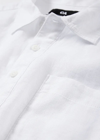Белая повседневный рубашка однотонная C&A