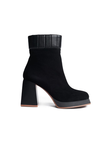 Чорні демісезонна замшеві ботильйони 4476 Guero