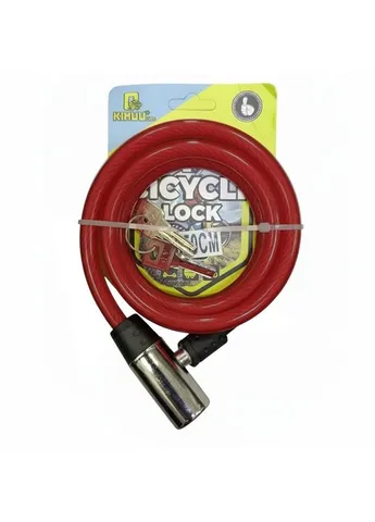 Велосипедний тросовий замок з 2 ключами 185 11125 15 мм 120 см Kihuu Lock (388860311)