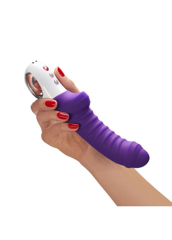 Вибратор для точки G Fun Factory TIGER violet, ребристый, подходит для анальной стимуляции No Brand (366877536)
