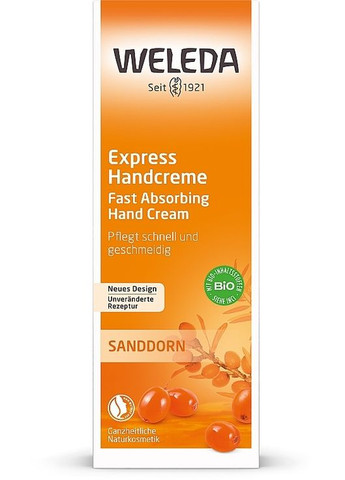 Обліпиховий крем для рук експрес-догляд Sanddorn Handcreme 50ml (22507-20245) Weleda (368623838)