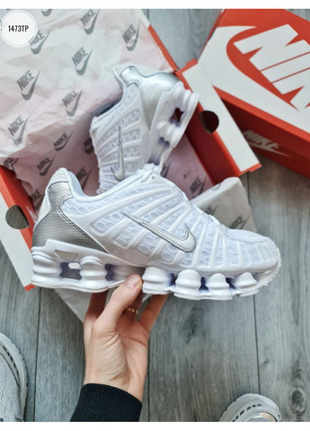 Білі Осінні кросівки чоловічі nike shox tl white найк шокс тл No Brand