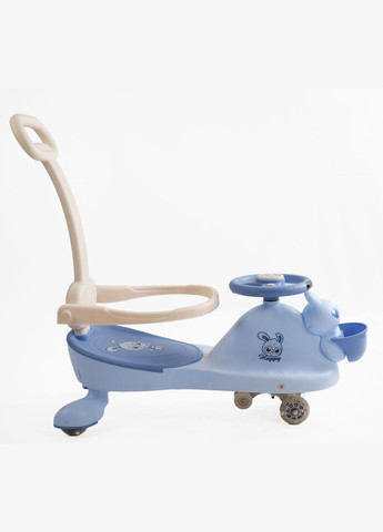 Каталка-толокар колеса PU со светом музыка защитный бампер родительская ручка Голубая (LD-834-55) Joy (334003779)