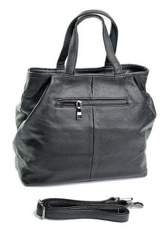 Сумка шкіряна жіноча Шопер функціональна чорна NIUNIU (301518429)