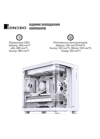 Корпус TK-3 White Jonsbo (372464282)