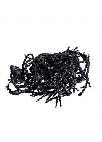 Новогодняя гирлянда уличная Бахрома 6 м 105 LED черный провод Белый 6МBW No Brand (369478144)