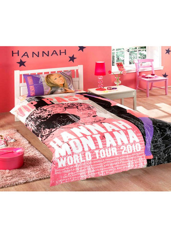 Постільна білизна Disney Hannah Montana Star двостороння підліткова Tac (275863740)